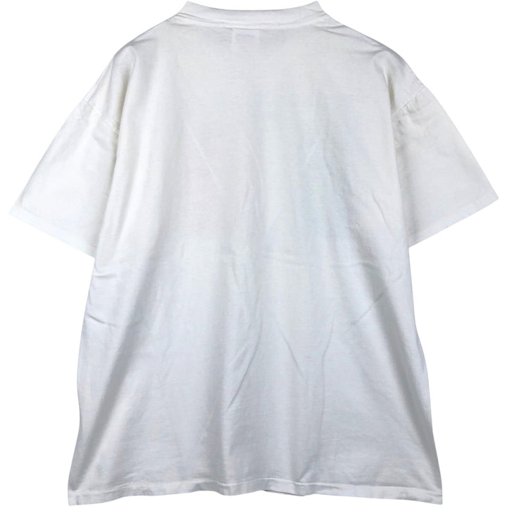 90'S LE PAYS INTERNATIONAL Flag Pattern Print T-Shirt Made in USA Men's XL Vintage cotton white type Vintage Second Hand