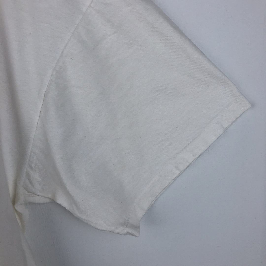 90'S LE PAYS INTERNATIONAL Flag Pattern Print T-Shirt Made in USA Men's XL Vintage cotton white type Vintage Second Hand