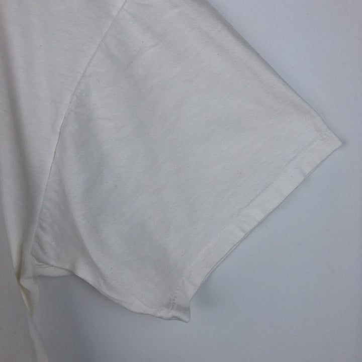 90'S LE PAYS INTERNATIONAL Flag Pattern Print T-Shirt Made in USA Men's XL Vintage cotton white type Vintage Second Hand