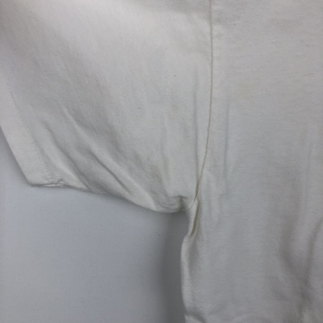 90'S LE PAYS INTERNATIONAL Flag Pattern Print T-Shirt Made in USA Men's XL Vintage cotton white type Vintage Second Hand