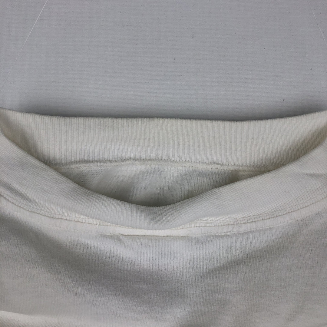 90'S LE PAYS INTERNATIONAL Flag Pattern Print T-Shirt Made in USA Men's XL Vintage cotton white type Vintage Second Hand
