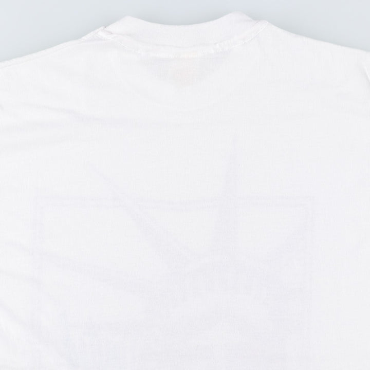 SUN Print T-Shirt, Made in USA, Men's XL Equivalent cotton white type Vintage Second Hand