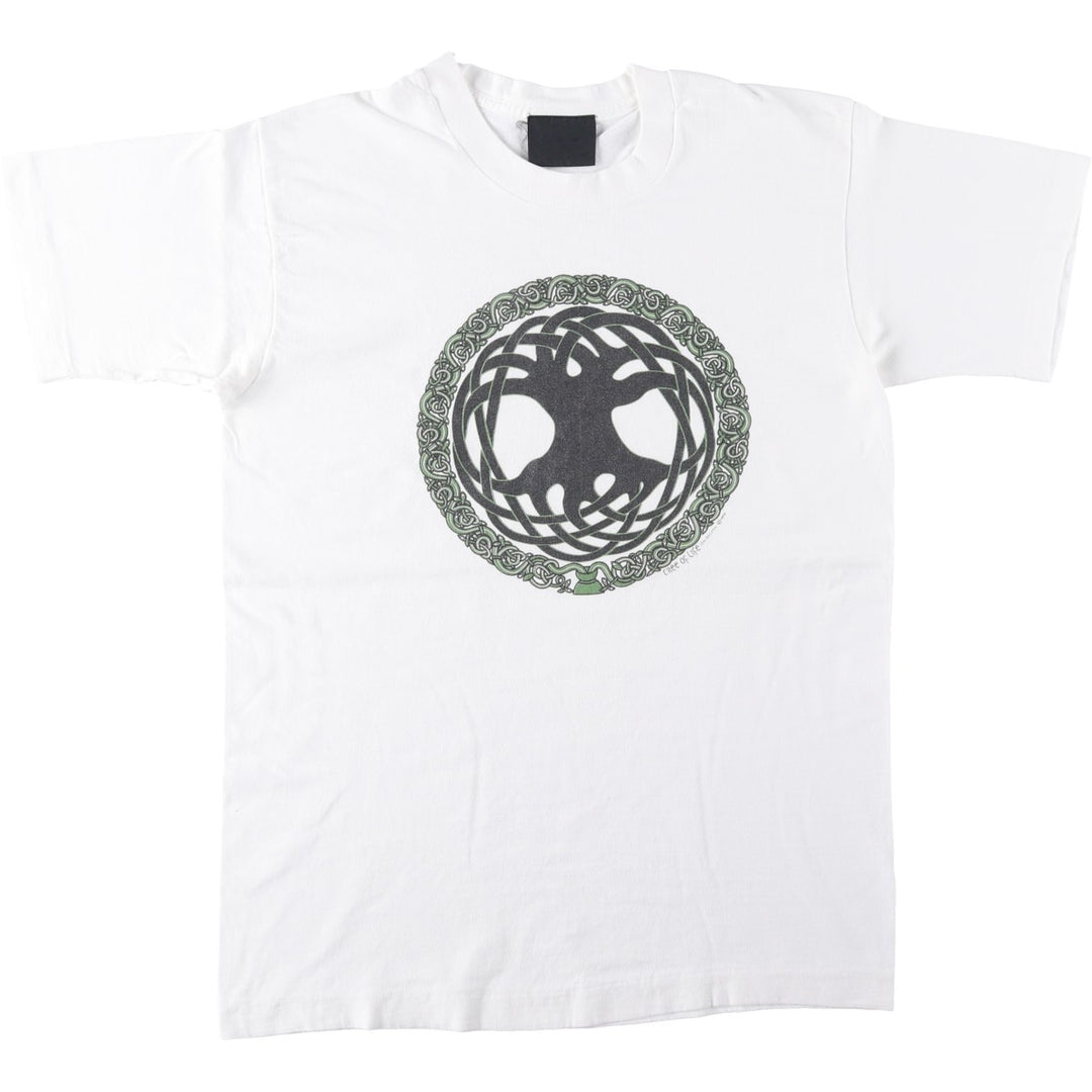 Printed T-shirt, men's size XL unclear white type Vintage Second Hand