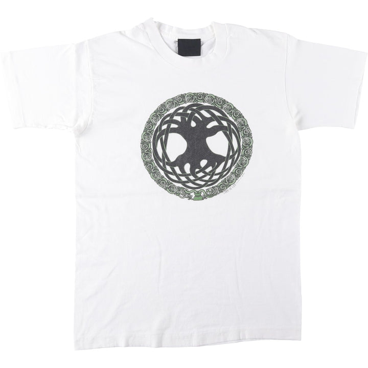 Printed T-shirt, men's size XL unclear white type Vintage Second Hand