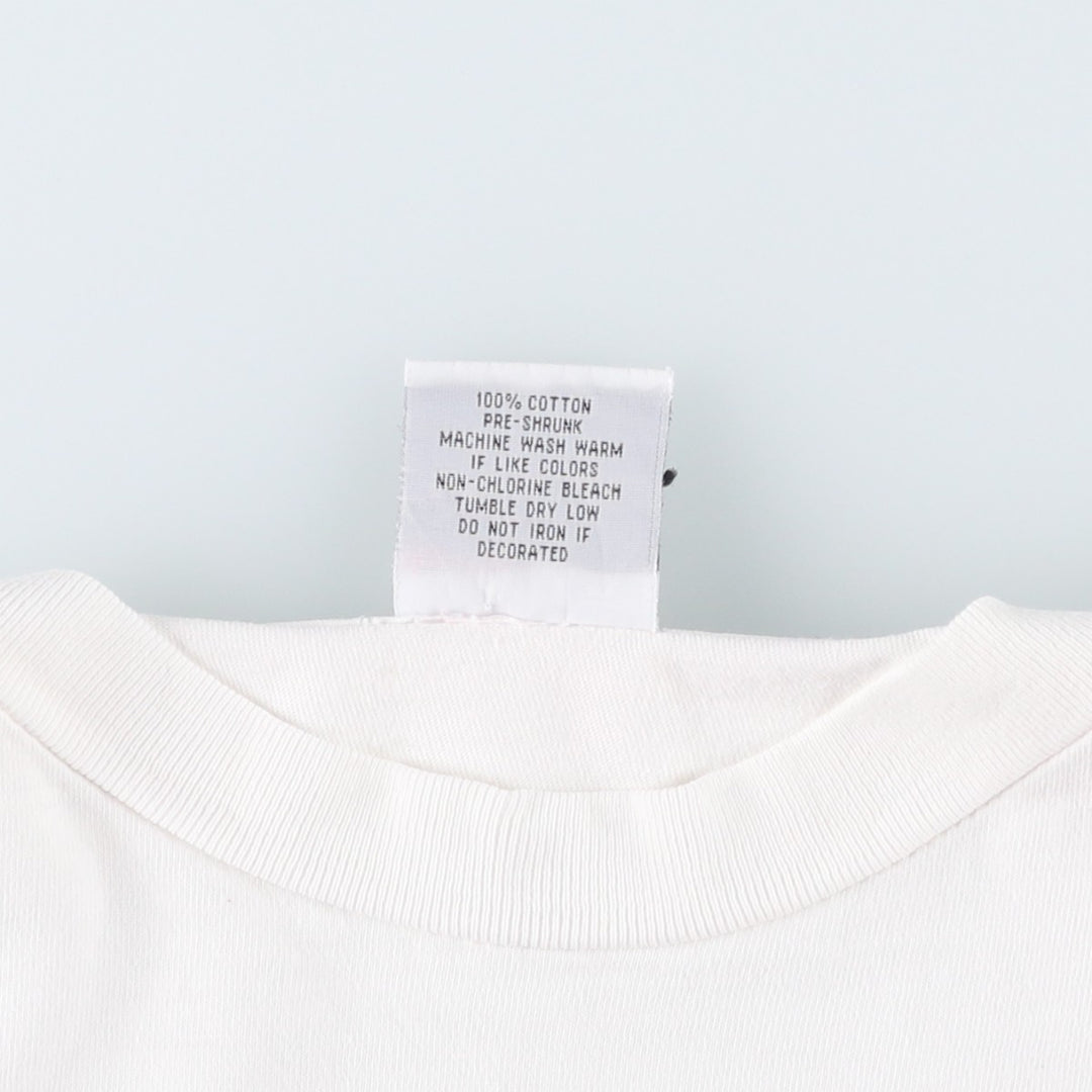 ADIN Printed T-Shirt, Made in USA, Men's Size XL cotton white type Vintage Second Hand
