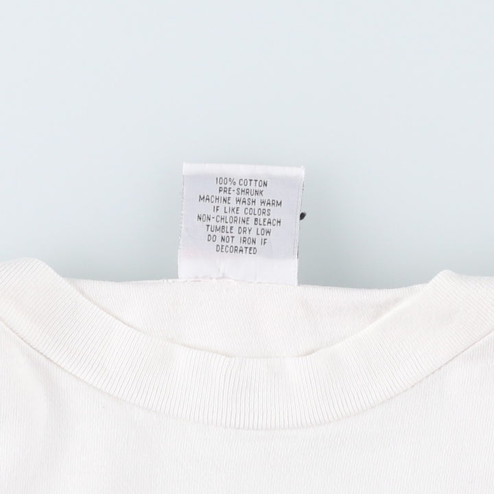 ADIN Printed T-Shirt, Made in USA, Men's Size XL cotton white type Vintage Second Hand