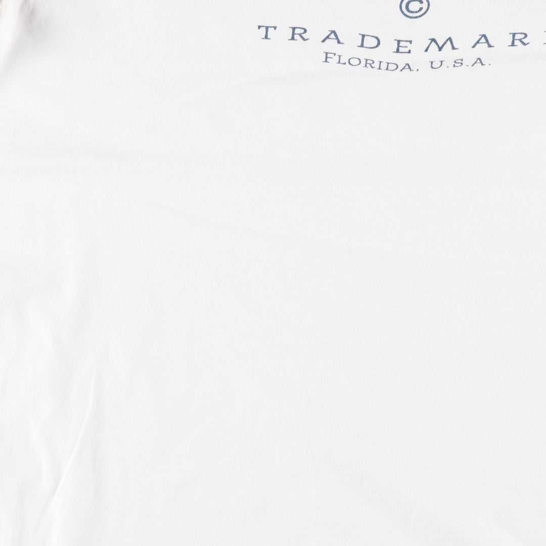 ADIN Printed T-Shirt, Made in USA, Men's Size XL cotton white type Vintage Second Hand