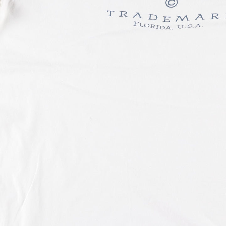 ADIN Printed T-Shirt, Made in USA, Men's Size XL cotton white type Vintage Second Hand