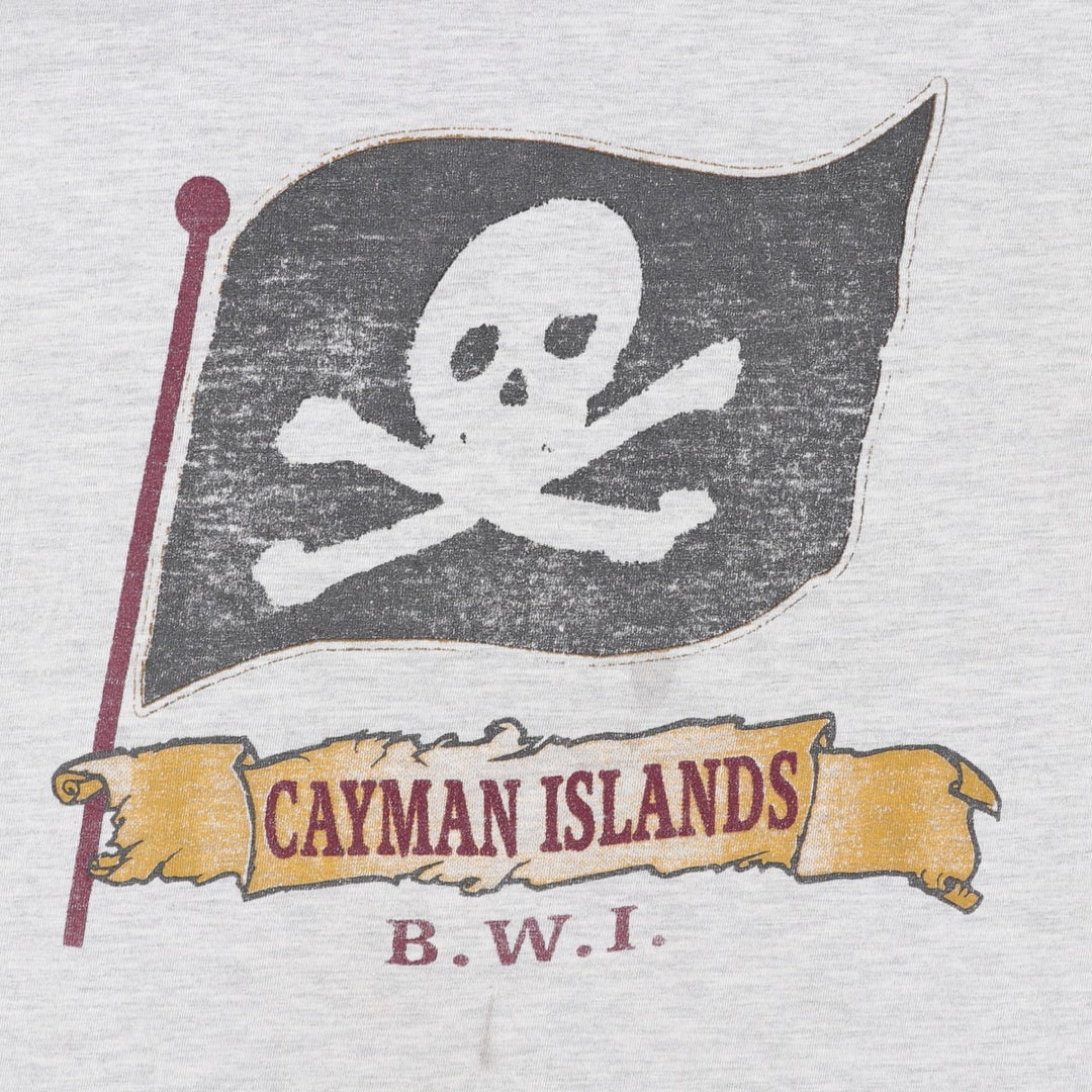 CHAMP Skull Pattern Print T-Shirt (Men's XXL equivalent) cotton white type Vintage Second Hand