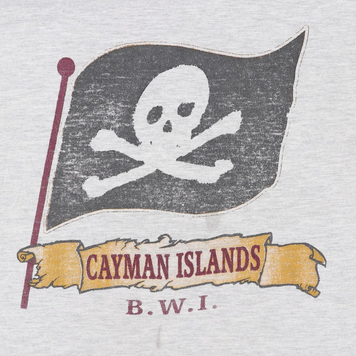 CHAMP Skull Pattern Print T-Shirt (Men's XXL equivalent) cotton white type Vintage Second Hand