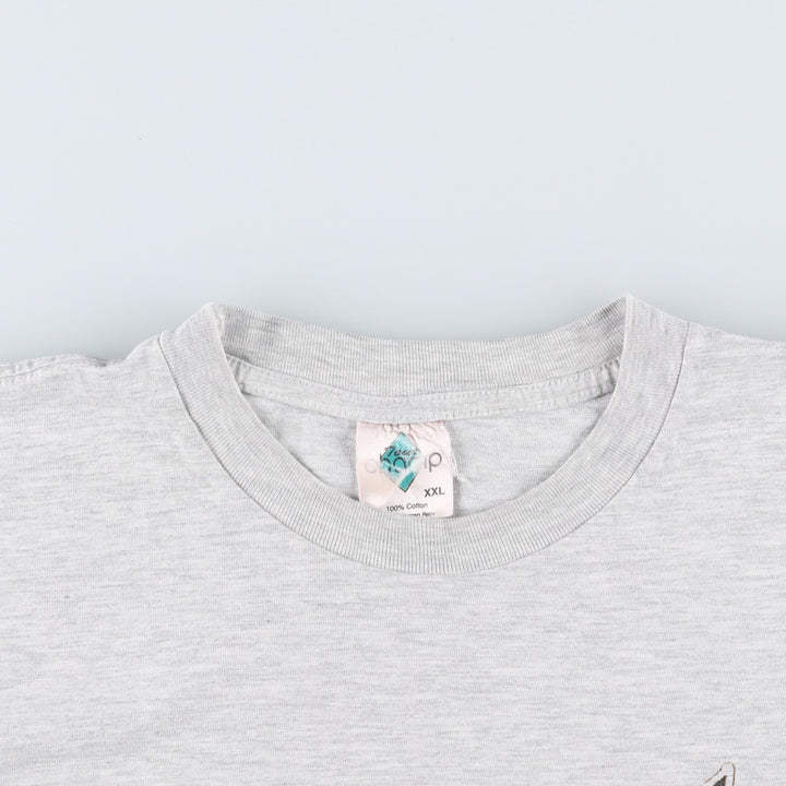 CHAMP Skull Pattern Print T-Shirt (Men's XXL equivalent) cotton white type Vintage Second Hand