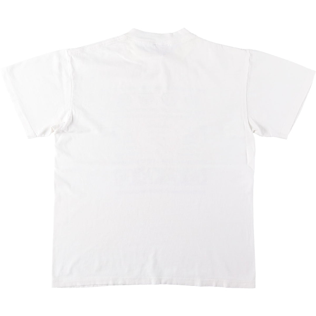 90'S ONEITA POWER-T Printed T-shirt Made in USA Men's M Vintage cotton white type Vintage Second Hand