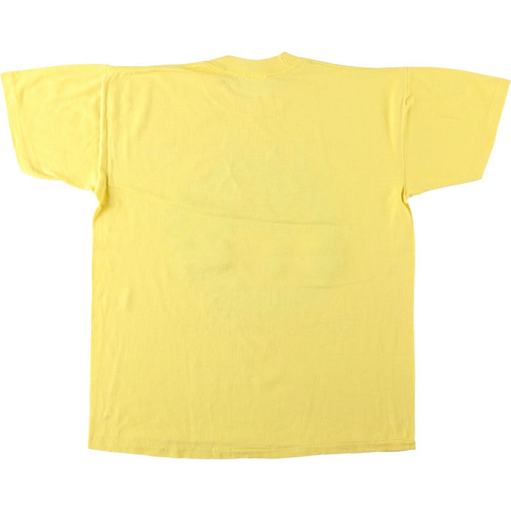 80'S SIGNAL Dragon Pattern Print T-Shirt, Made in USA, Men's Size L (approx.) cotton yellow type Vintage Second Hand