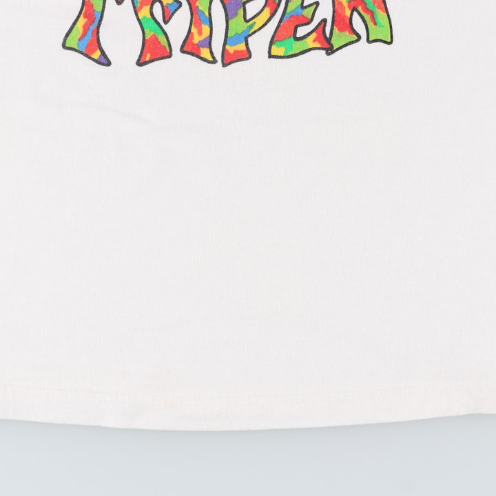 90'S Gildan Heavy Weight Smile Print T-Shirt, Men's Size L (approx.) cotton white type Vintage Second Hand