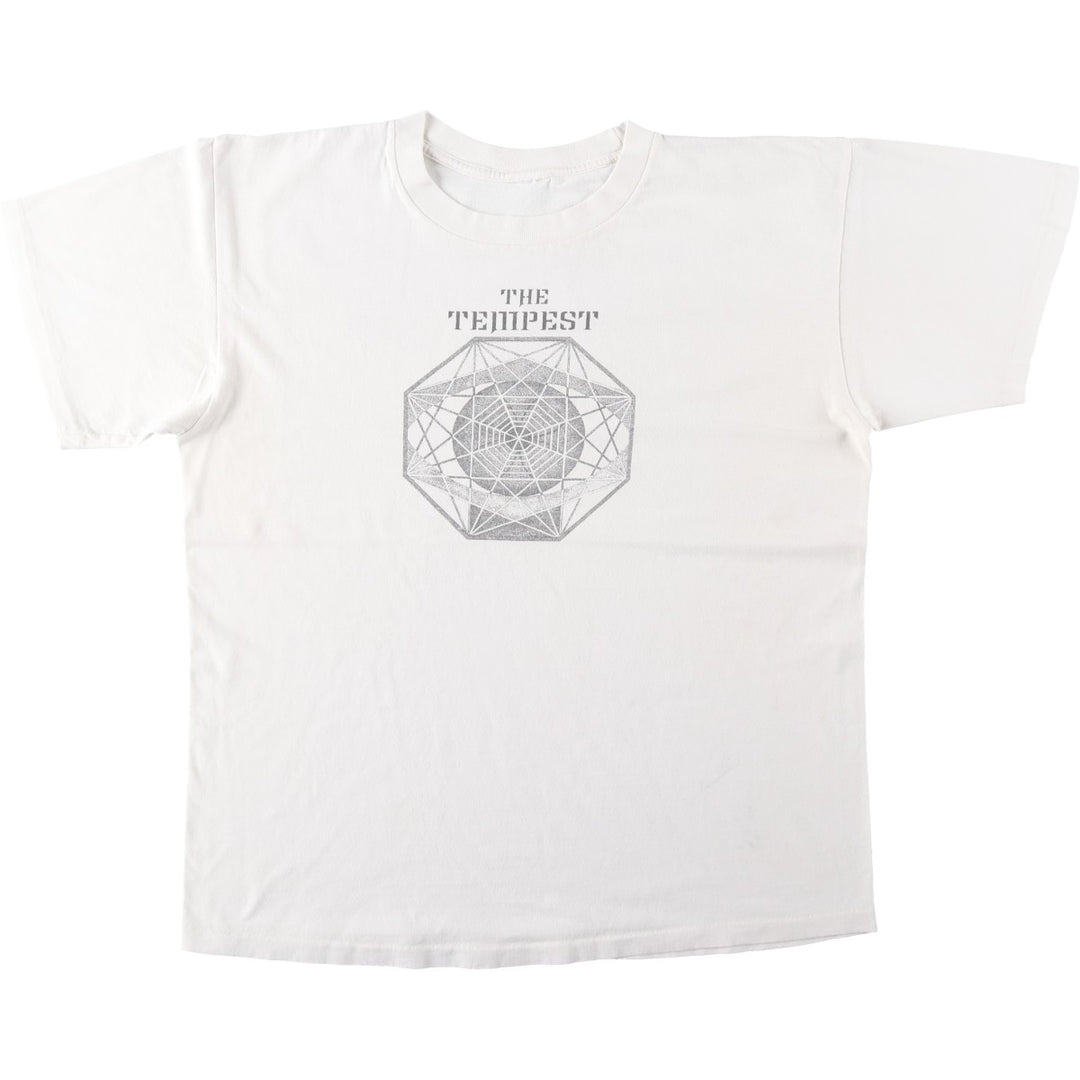 Printed T-shirt, men's size XL unclear white type Vintage Second Hand