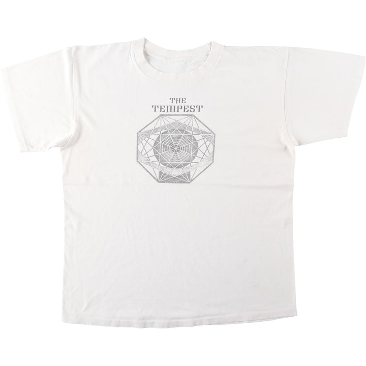 Printed T-shirt, men's size XL unclear white type Vintage Second Hand