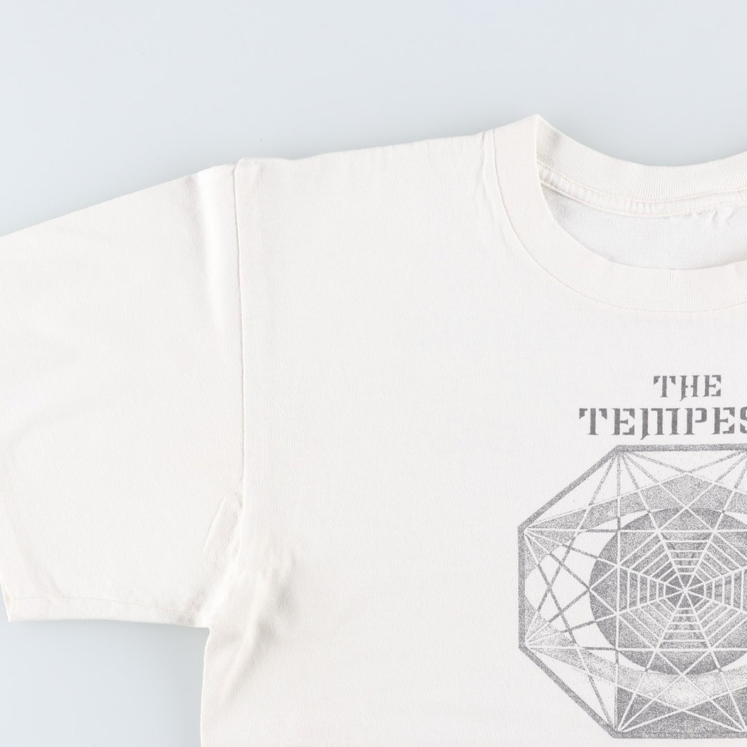 Printed T-shirt, men's size XL unclear white type Vintage Second Hand