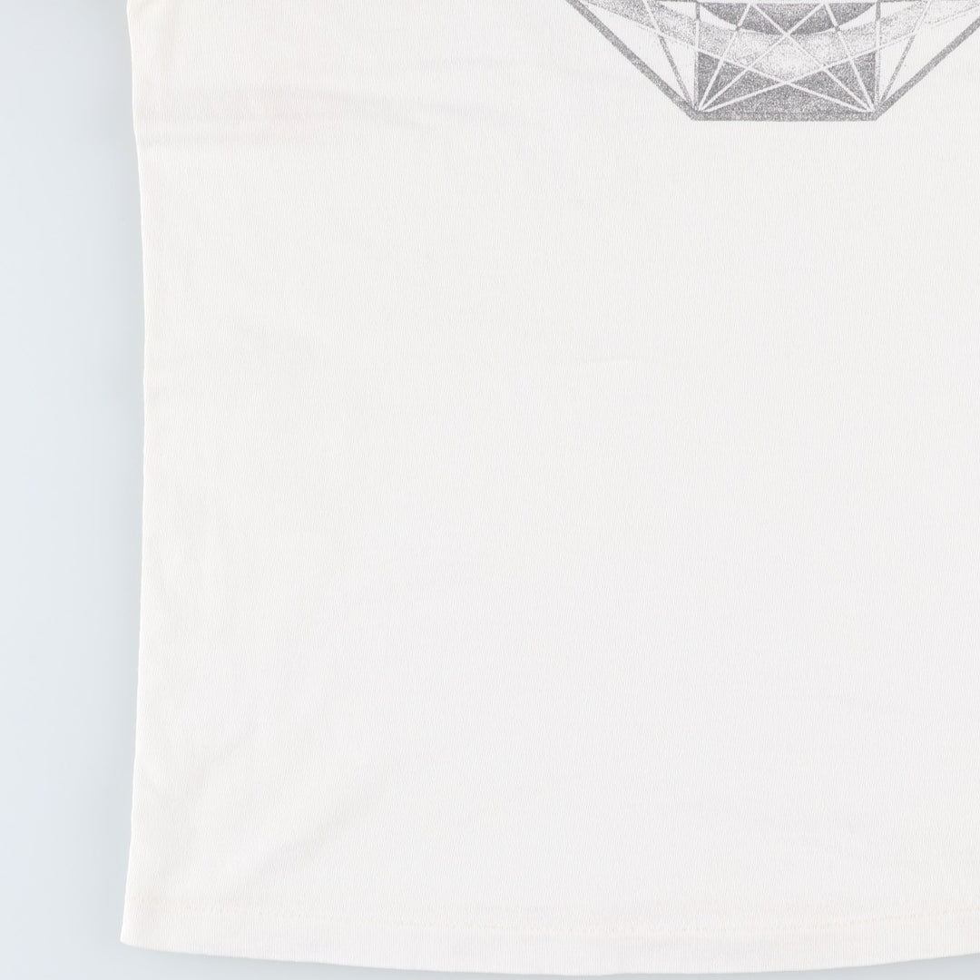 Printed T-shirt, men's size XL unclear white type Vintage Second Hand