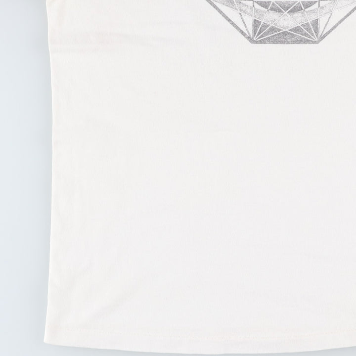 Printed T-shirt, men's size XL unclear white type Vintage Second Hand