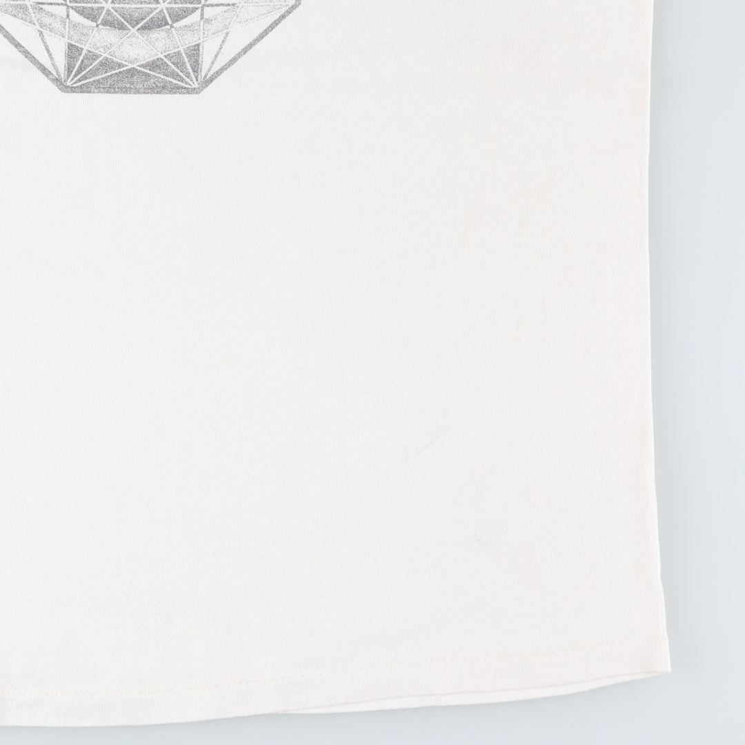Printed T-shirt, men's size XL unclear white type Vintage Second Hand