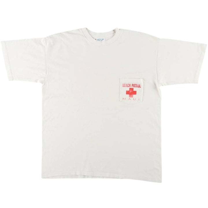 90'S ALTVF Erotic Print T-Shirt, Made in USA, Men's XL equivalent, Vintage cotton white type Vintage Second Hand