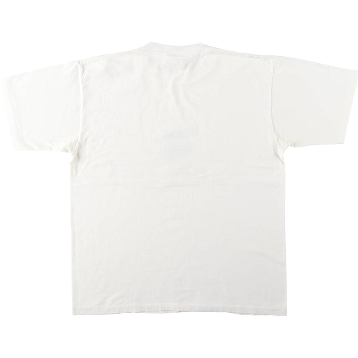 80'S All Sport Print T-Shirt, Made in USA, Men's Size L (Equivalent), Vintage cotton white type Vintage Second Hand