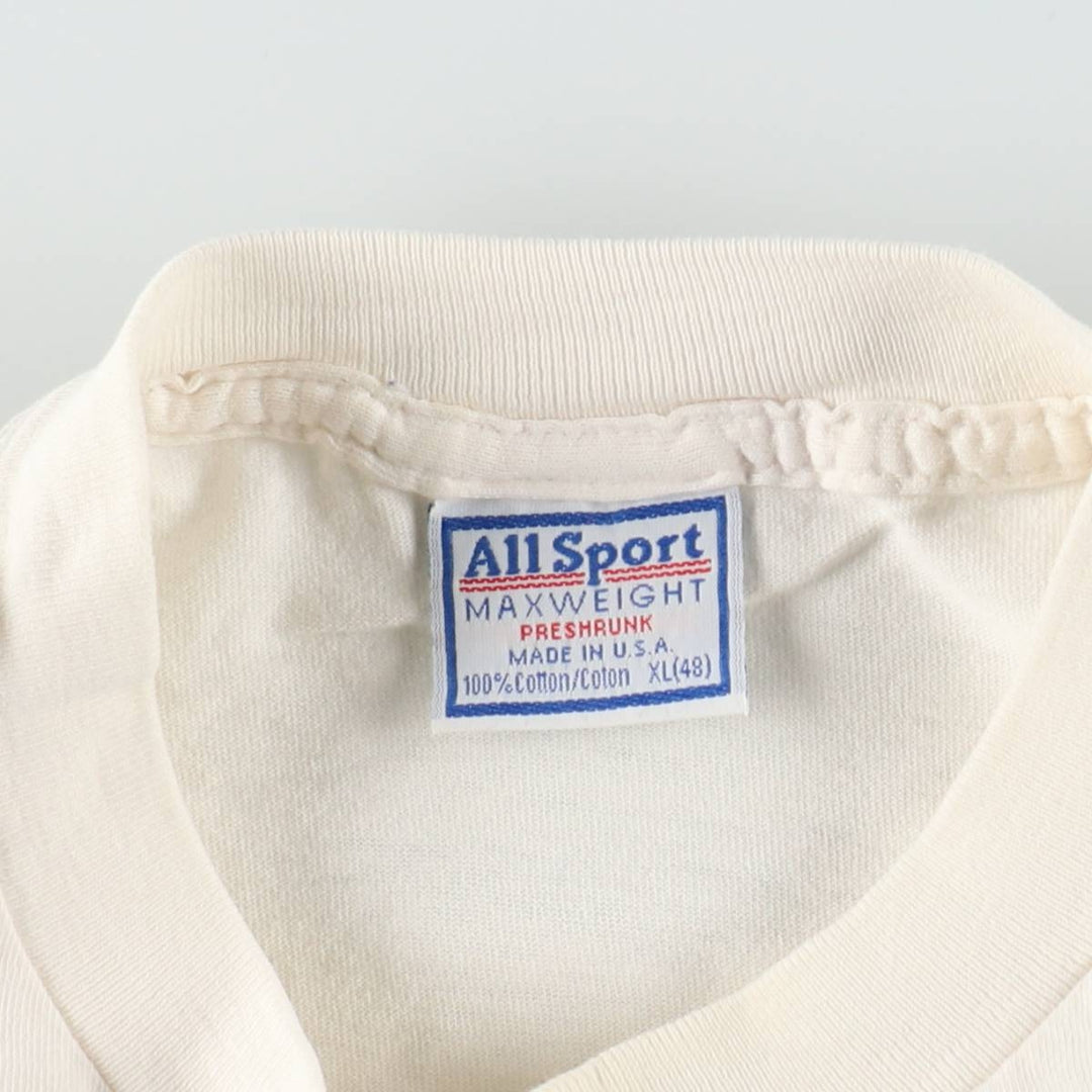 90'S All Sport Scott Adams Dilbert Art T-Shirt, Made in USA, Men's XL equivalent, Vintage cotton white type Vintage Second Hand