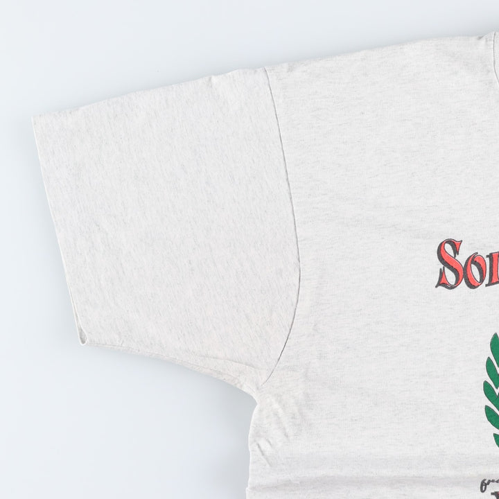 90'S Fruit of the Loom Something Special from Wisconsin Print T-Shirt, Made in USA, Men's XL equivalent. cotton gray type Vintage Second Hand