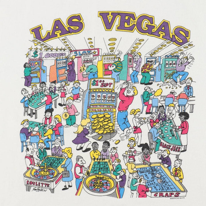 90'S Fruit of the Loom printed T-shirt, made in the USA, men's XL size, vintage cotton white type Vintage Second Hand