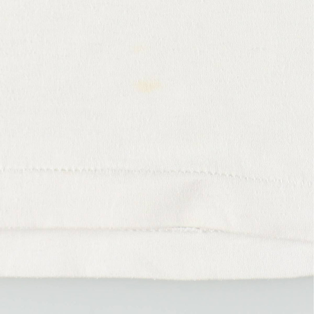 90'S Fruit of the Loom printed T-shirt, made in the USA, men's XL size, vintage cotton white type Vintage Second Hand
