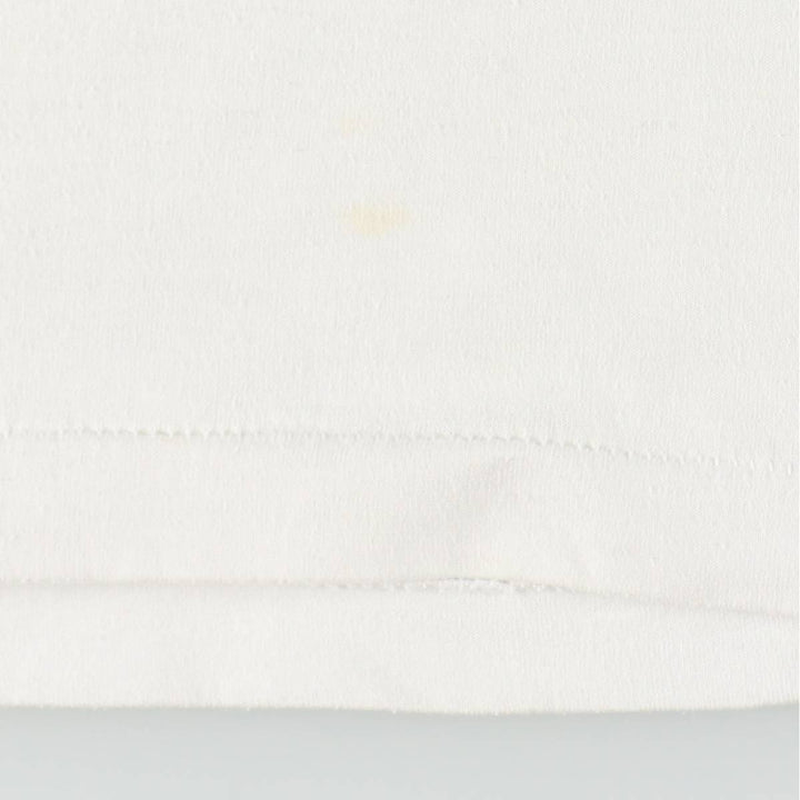 90'S Fruit of the Loom printed T-shirt, made in the USA, men's XL size, vintage cotton white type Vintage Second Hand