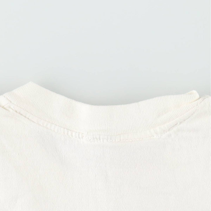 ~90'S GOLDEN COAST SPORTSWEAR Print T-Shirt, Made in USA, Men's Size L (Equivalent), Vintage cotton white type Vintage Second Hand