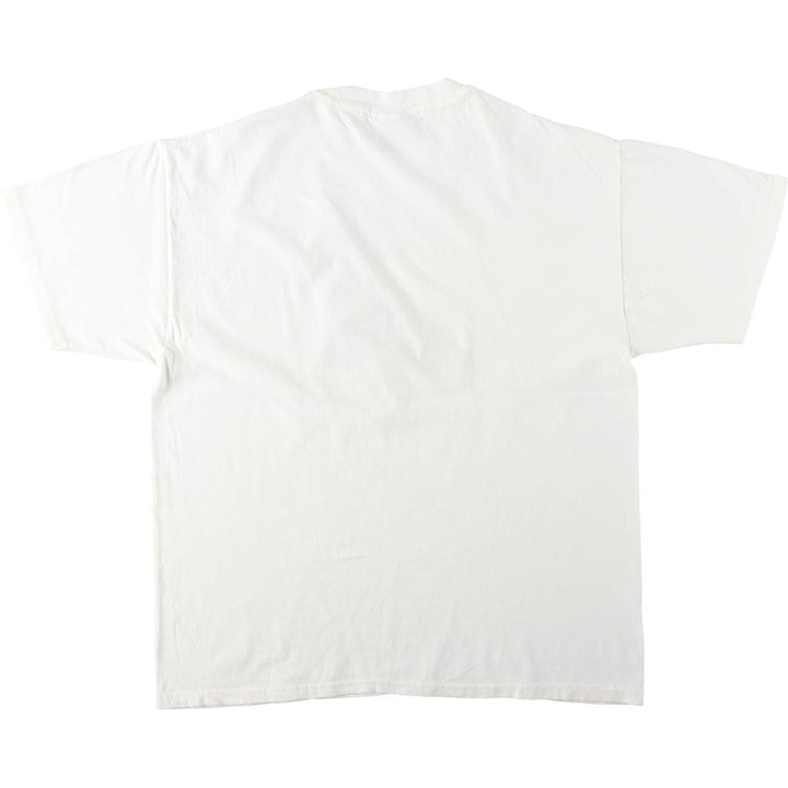 90s-00'S Hanes BEEFY-T Cat Pattern Message Print T-Shirt, Men's XL equivalent, Vintage cotton white type Vintage Second Hand