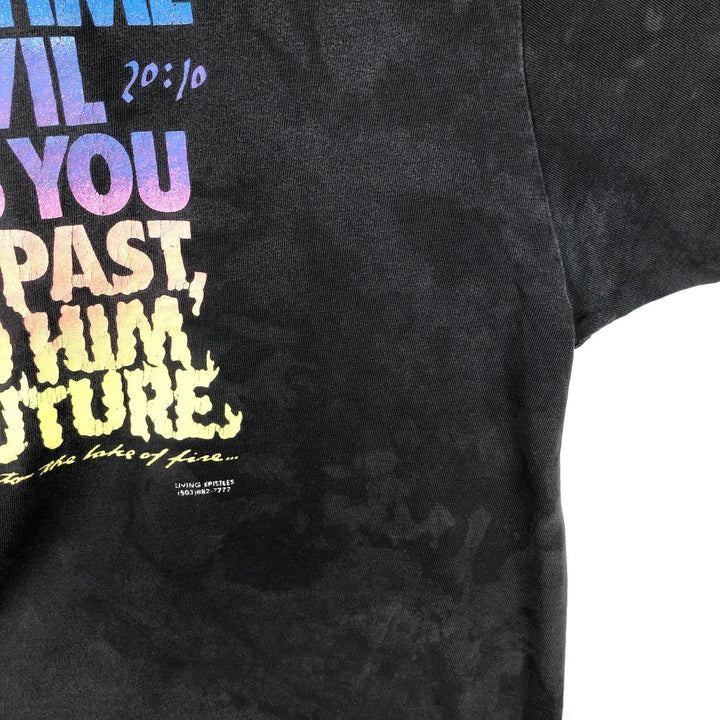 90'S Vintage Printed T-Shirt, Men's XL cotton black type Vintage Second Hand