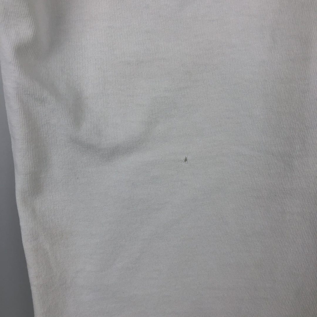 90'S All Sport PRO WEIGHT Skull Pattern Print T-Shirt, Made in USA, Men's Size L (Equivalent), Vintage cotton white type Vintage Second Hand