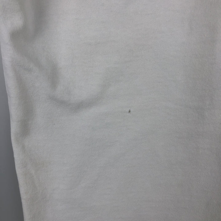90'S All Sport PRO WEIGHT Skull Pattern Print T-Shirt, Made in USA, Men's Size L (Equivalent), Vintage cotton white type Vintage Second Hand
