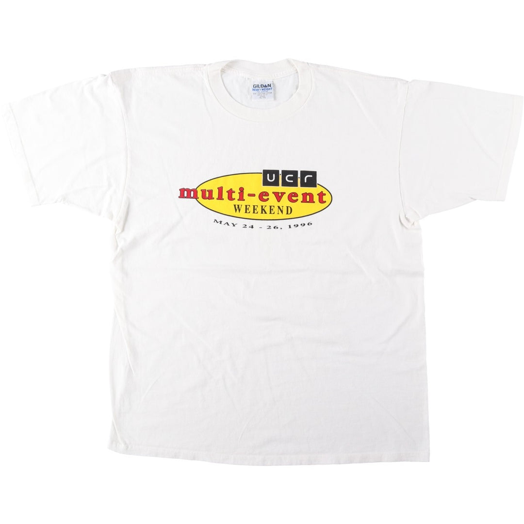 90'S Gildan Printed T-shirt Made in Canada Men's XL Vintage cotton white type Vintage Second Hand