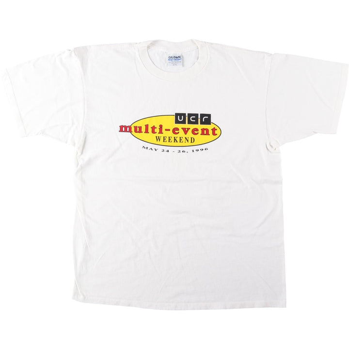 90'S Gildan Printed T-shirt Made in Canada Men's XL Vintage cotton white type Vintage Second Hand