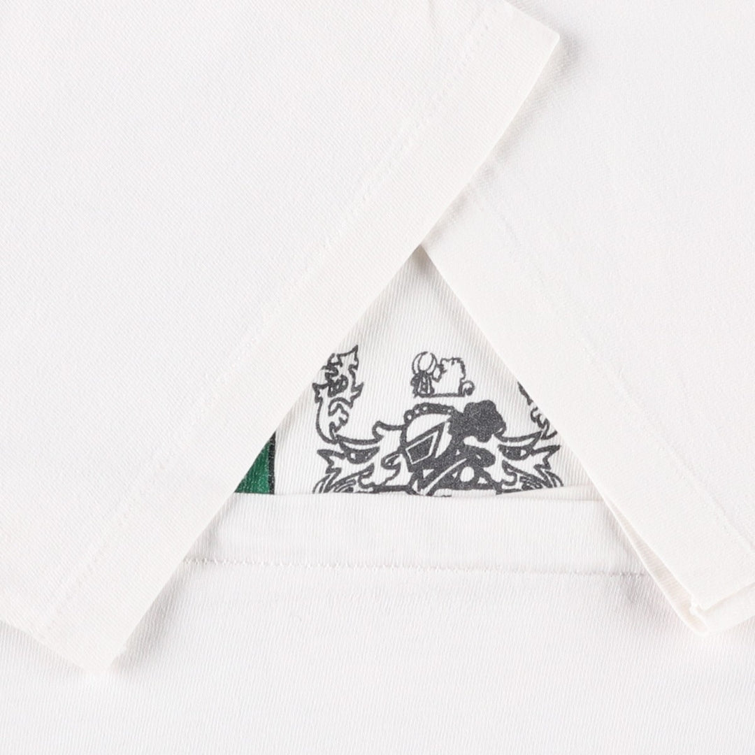 90'S Hanes BEEFY-T O'Gara's advertising T-shirt, Made in USA, Men's size L (approx.) cotton white type Vintage Second Hand