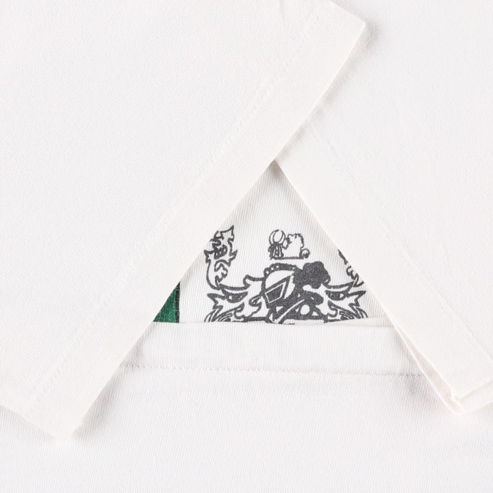 90'S Hanes BEEFY-T O'Gara's advertising T-shirt, Made in USA, Men's size L (approx.) cotton white type Vintage Second Hand
