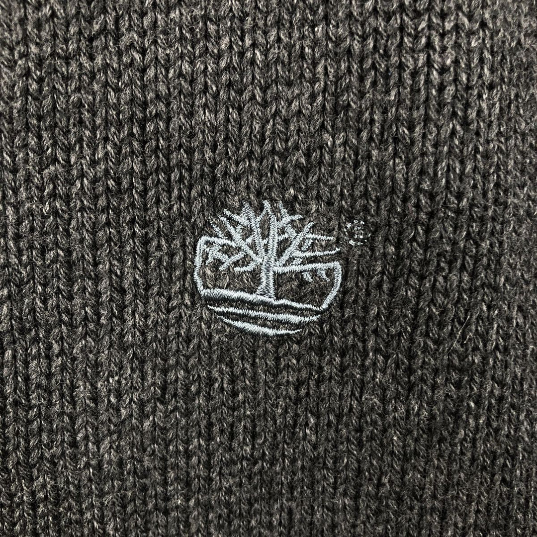 Vintage 90s-00'S Timberland cotton knit sweater, size L, men's cotton gray type Vintage Second Hand
