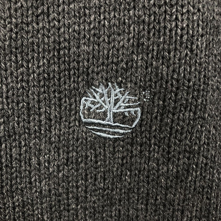 Vintage 90s-00'S Timberland cotton knit sweater, size L, men's cotton gray type Vintage Second Hand