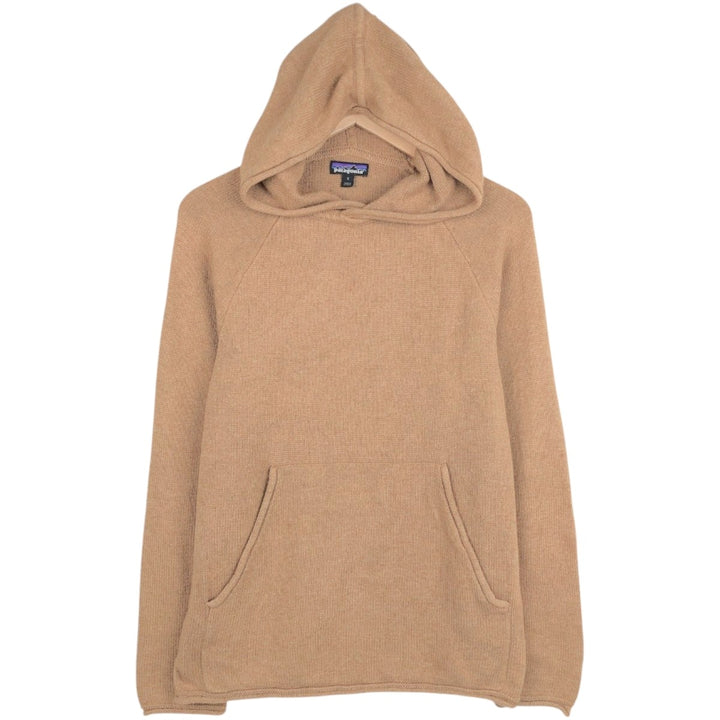 Patagonia 50865FA20 Cotton Knit Hoodie, Men's Size S (approx.) cotton Khaki type beige Vintage Second Hand