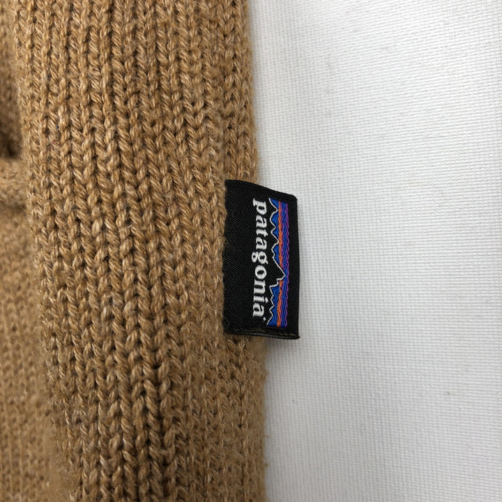 Patagonia 50865FA20 Cotton Knit Hoodie, Men's Size S (approx.) cotton Khaki type beige Vintage Second Hand
