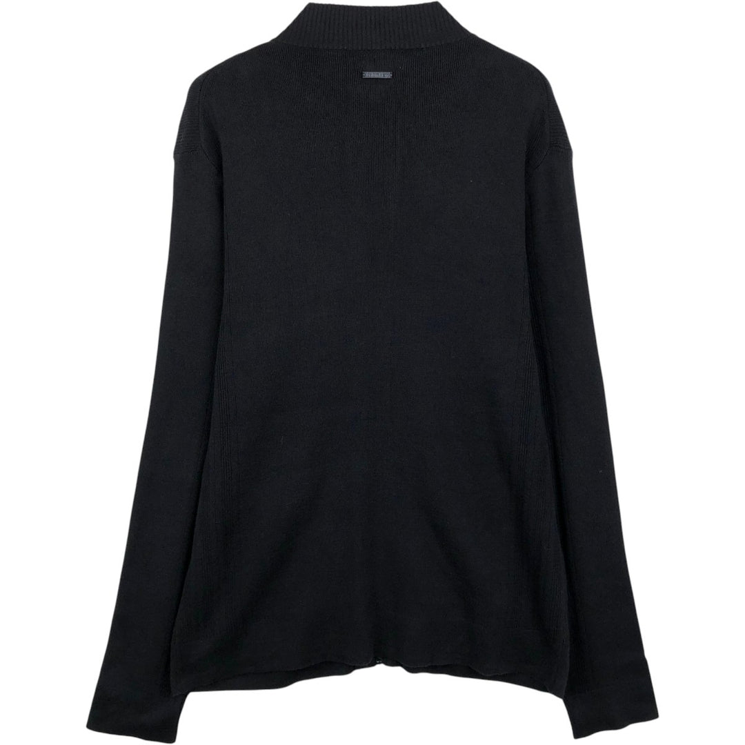 2000'S Calvin Klein Driver's Knit Sweater, Men's Size L (approx.) cotton black type Vintage Second Hand