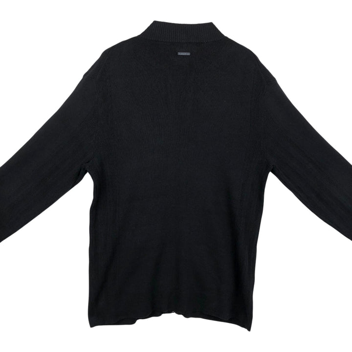 2000'S Calvin Klein Driver's Knit Sweater, Men's Size L (approx.) cotton black type Vintage Second Hand