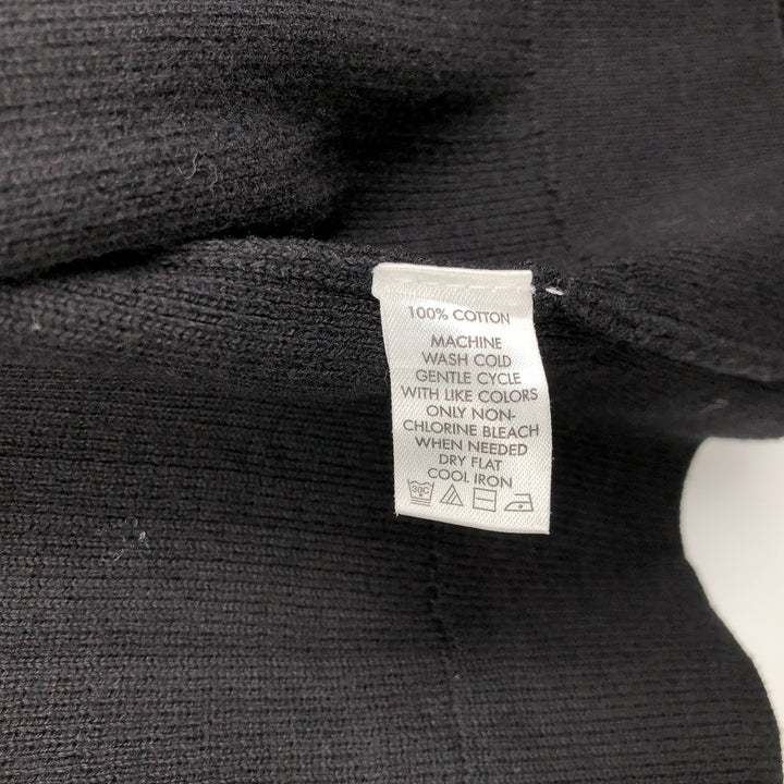 2000'S Calvin Klein Driver's Knit Sweater, Men's Size L (approx.) cotton black type Vintage Second Hand
