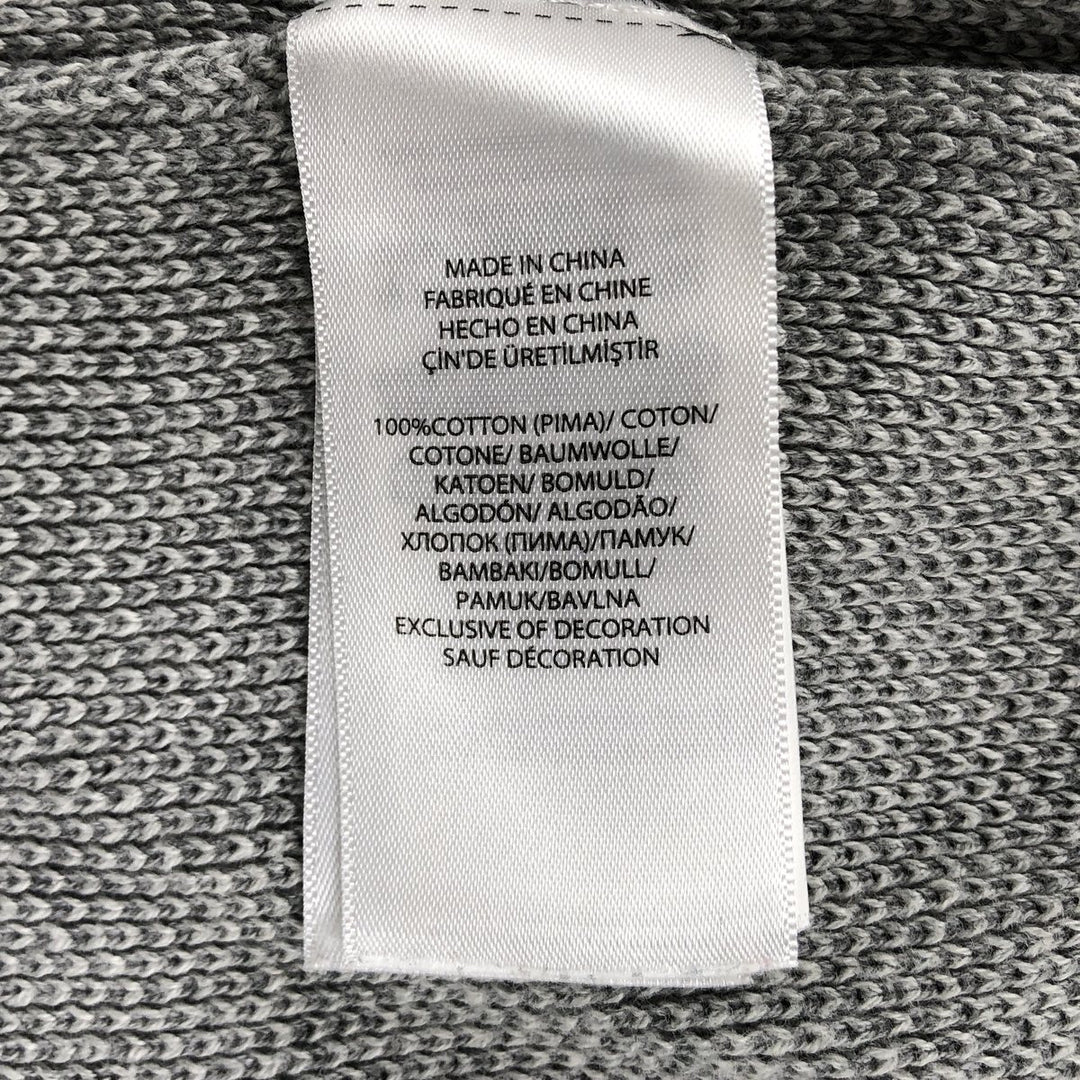 Ralph Lauren POLO RALPH LAUREN Pima cotton knit sweater, men's size M cotton gray type Vintage Second Hand