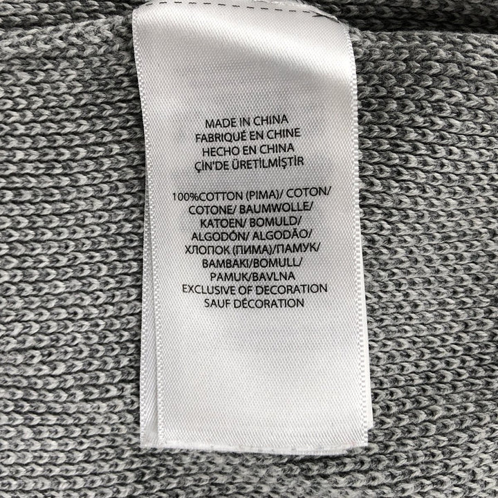 Ralph Lauren POLO RALPH LAUREN Pima cotton knit sweater, men's size M cotton gray type Vintage Second Hand