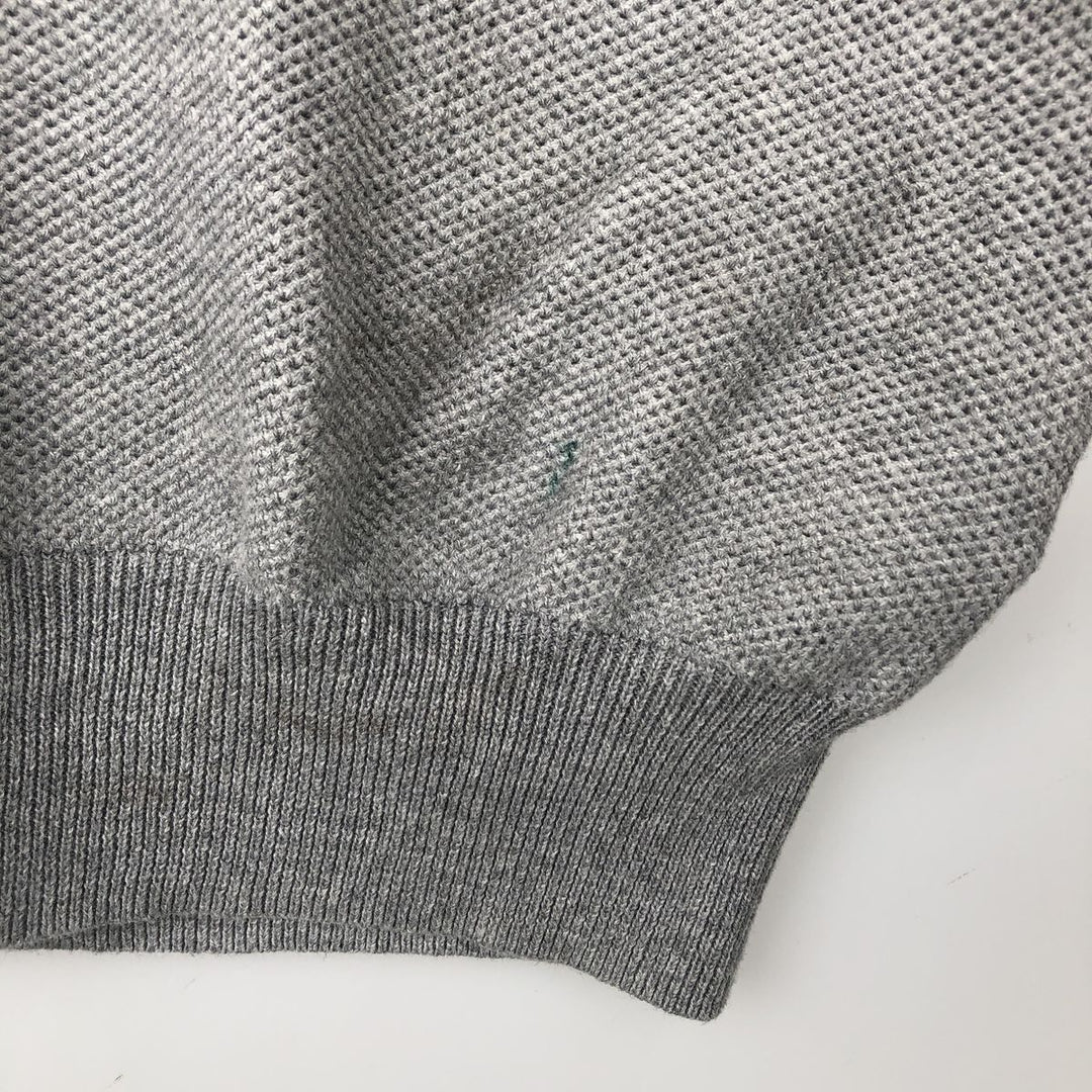 Ralph Lauren POLO RALPH LAUREN Pima cotton knit sweater, men's size M cotton gray type Vintage Second Hand